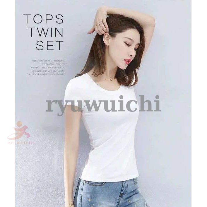 レディースファション 新作 短袖Tシャツ トップス 胸元 スリムＴシャツ 夜店ボディコン ぴったりシャーツ スリム効果 無地 日常服 通学服 団服個性 レディースファション 新作 短袖Tシャツ トップス 胸元 スリムT