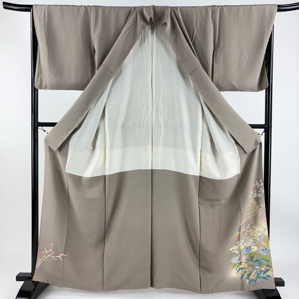 平和屋着物□極上 青山みとも 色留袖 暈し染め 鬼しぼ縮緬 空五倍子色