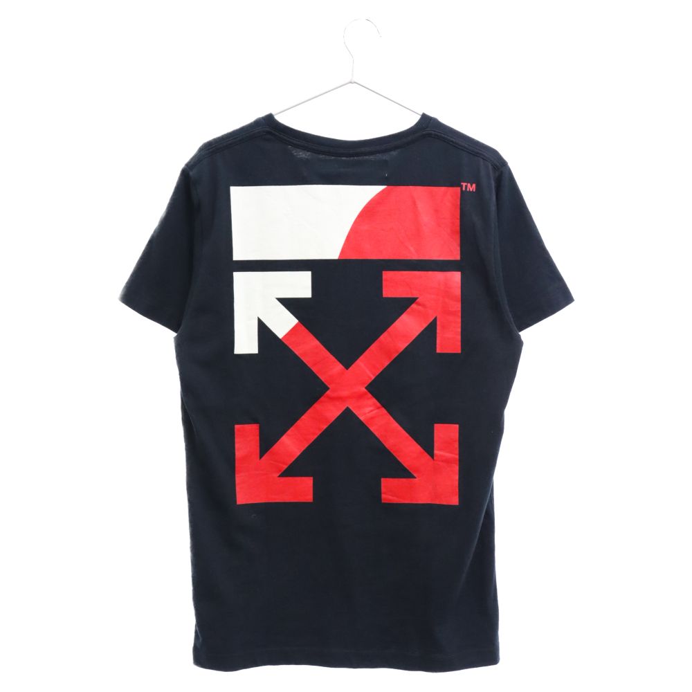 OFF-WHITE (オフホワイト) 19SS SPLIT LOGO S/S SLIM TEE スプリットロゴプリント半袖Tシャツ  クルーネックカットソー ブラック OMAA027S19185006 - メルカリ