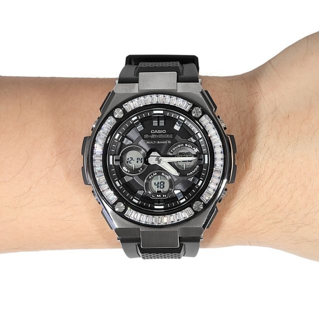 G-SHOCK G-Steel GST w300 バゲットカットCZダイヤ - メルカリ