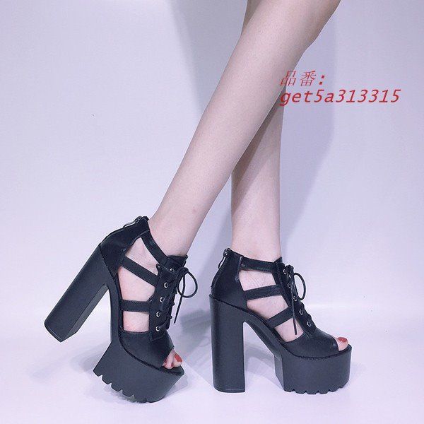 チャンキーヒール 太ヒール