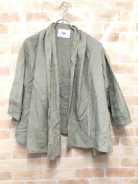 【中古】 UNIVERSAL TISSU ユニヴァーサルティシュ オリガミショールカラージャケット UT202JK038 グレージュ  111395482