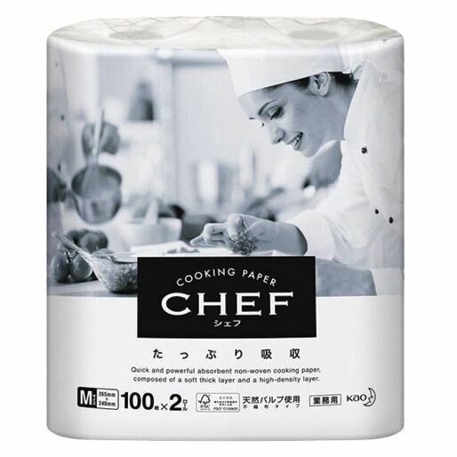 （まとめ買い）花王 kao クッキングペーパー シェフたっぷり吸収 L 【×3】