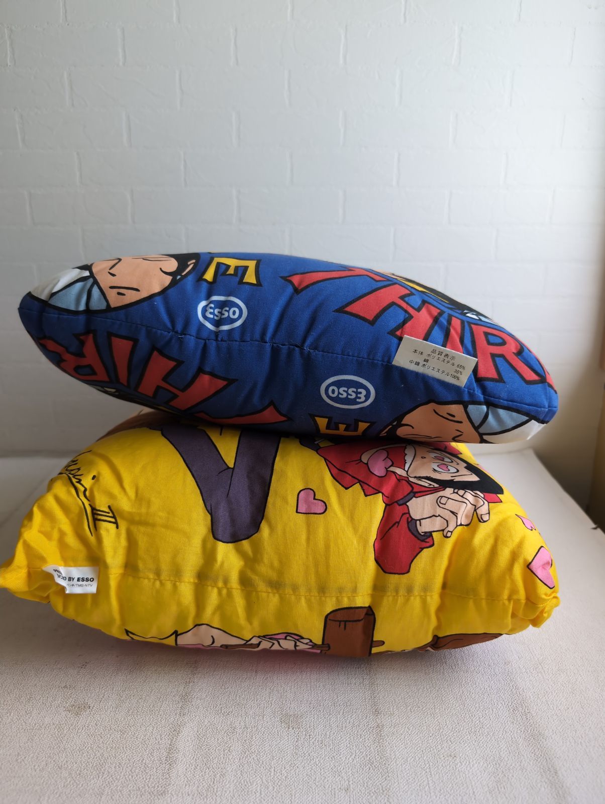 未使用 ルパン三世 クッション 2個セット 当時物 ESSO 峰不二子 次元