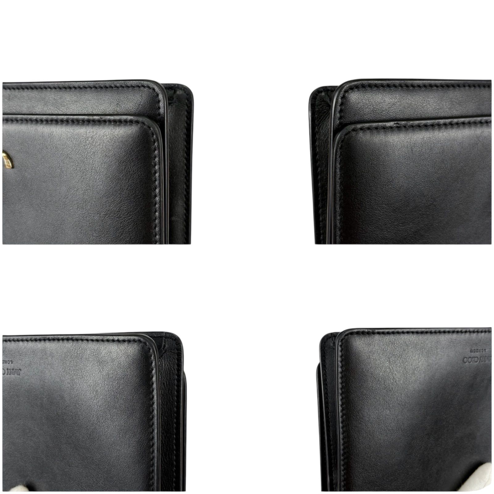 JIMMY CHOO ジミーチュウ パレス ショルダーウォレット JC金具