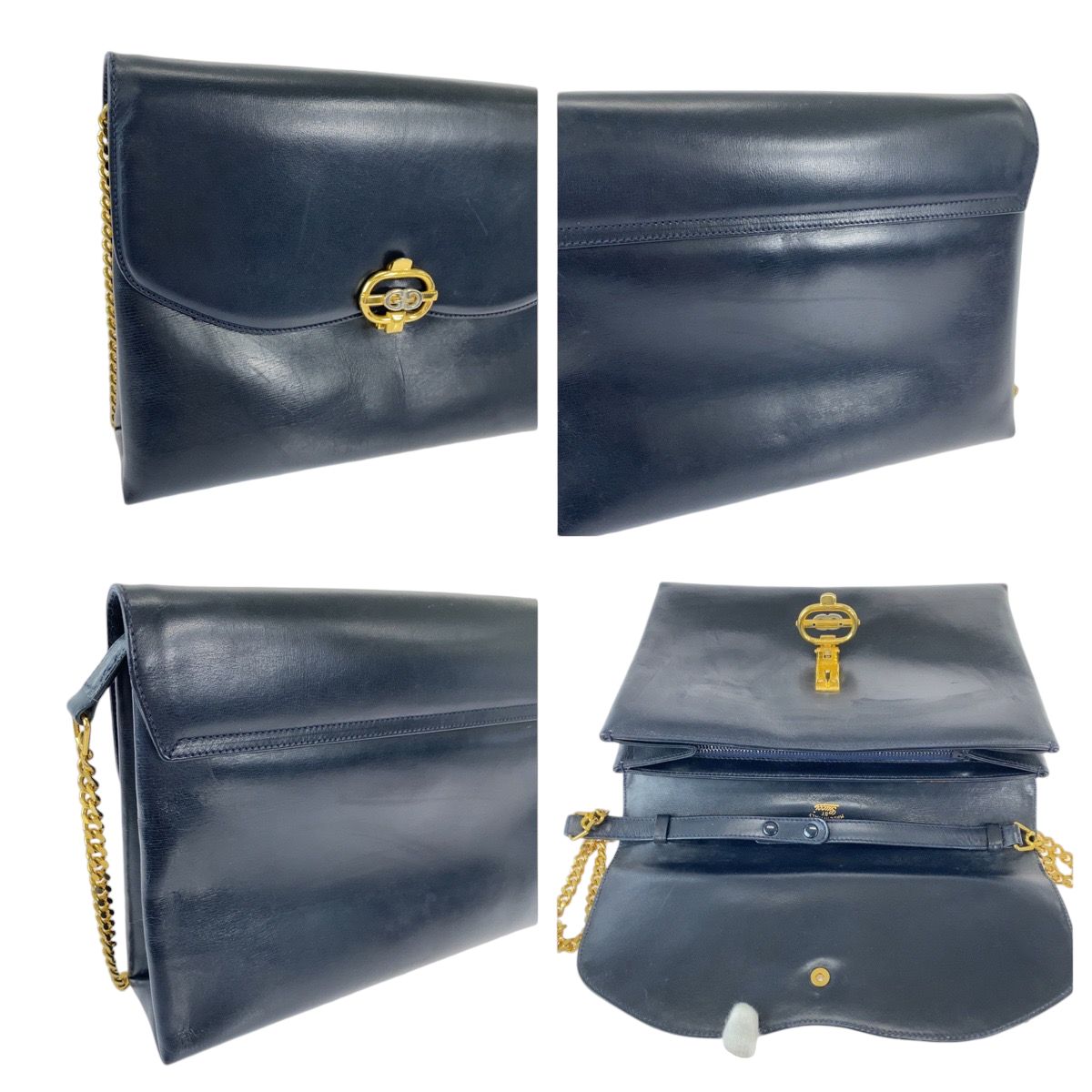 レディース 美品 GUCCI グッチ ヴィンテージ オールドグッチ ブラック 