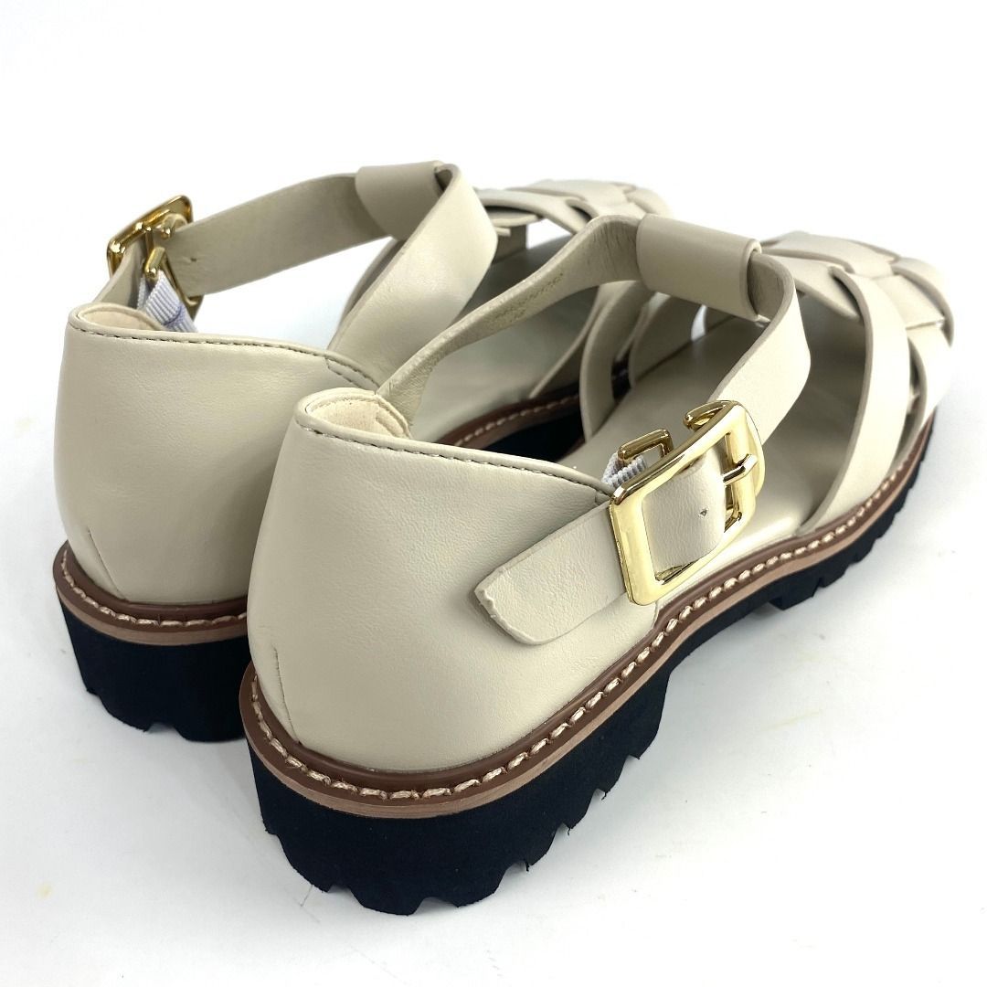 新品 Au BANNISTER グルカサンダル アイボリー 35 36 37 38 39 合成 