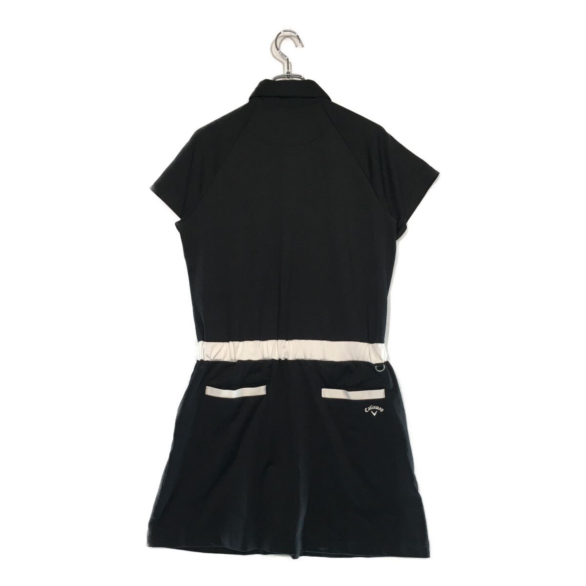 キャロウェイ LL 半袖モックネック ワンピース ブラック 大きいサイズ