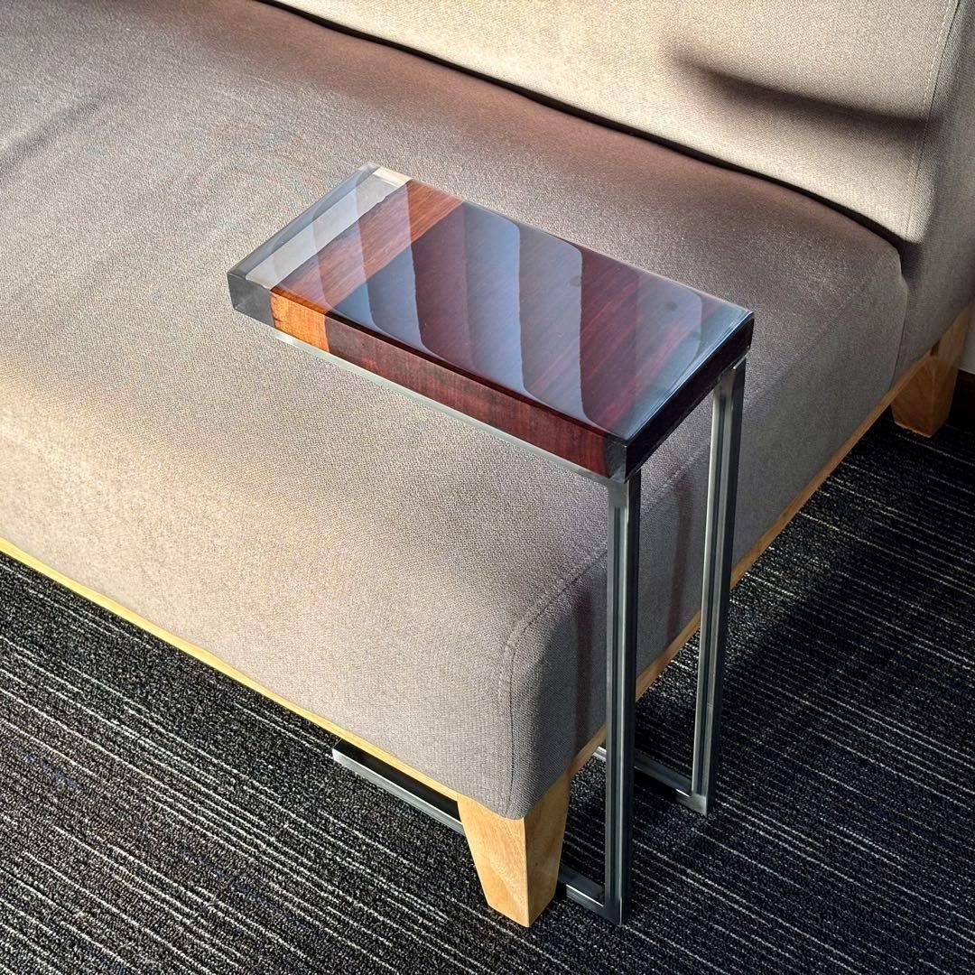 サイドテーブル アイアン 無垢材 木製 一枚板 コの字 おしゃれ ベッド 北欧 サイドテーブル アイアン 無垢 木製 一枚板 おしゃれ コの字 ベッド