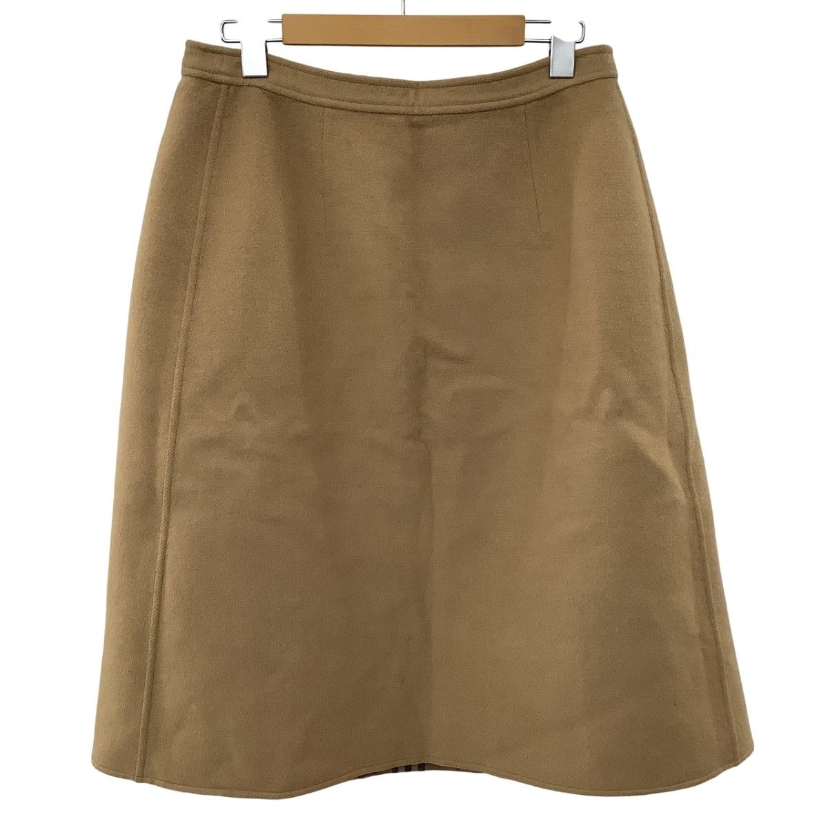 【希少】Burberrys　リバーシブルプリーツスカート　ウール100　ベージュ 希少】Burberrysリバーシブルプリーツスカートウール100ベージュ