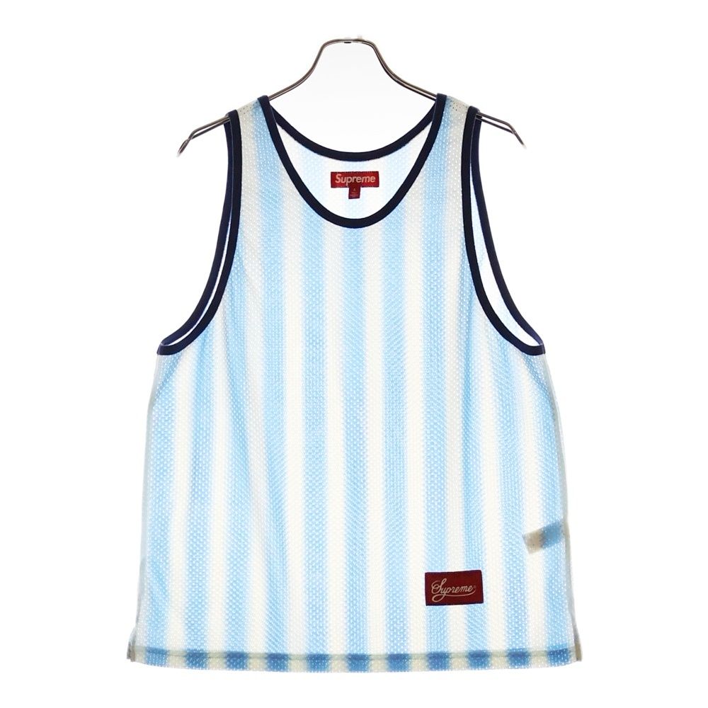 SUPREME シュプリーム 25SS Stripe Mesh Tank Top ストライプメッシュタンクトップ ブルー
