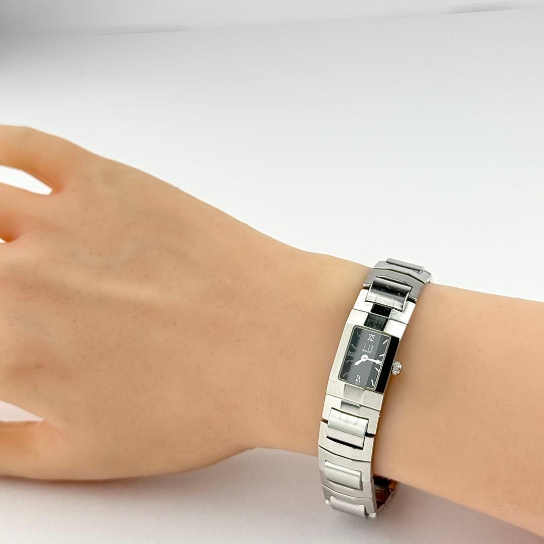 ダンヒル 3面カットガラス 電池 レディース 腕時計 204