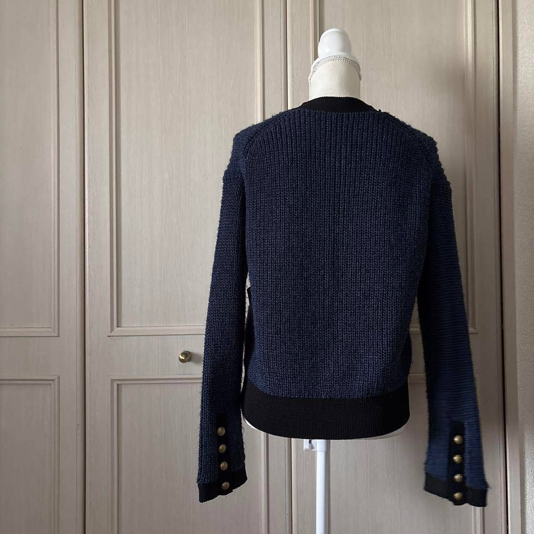 Spick-Span Spick and Span スピックアンドスパン カーディガン アウター ニット 金ボタン 長袖 お呼ばれ デート オフィスカジュアル 食事会 WWW_MORNINGWALKER_COM