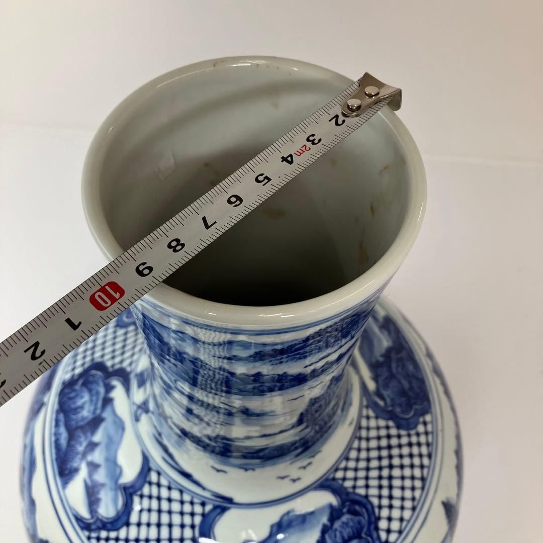 青花大花瓶 高さ38cm