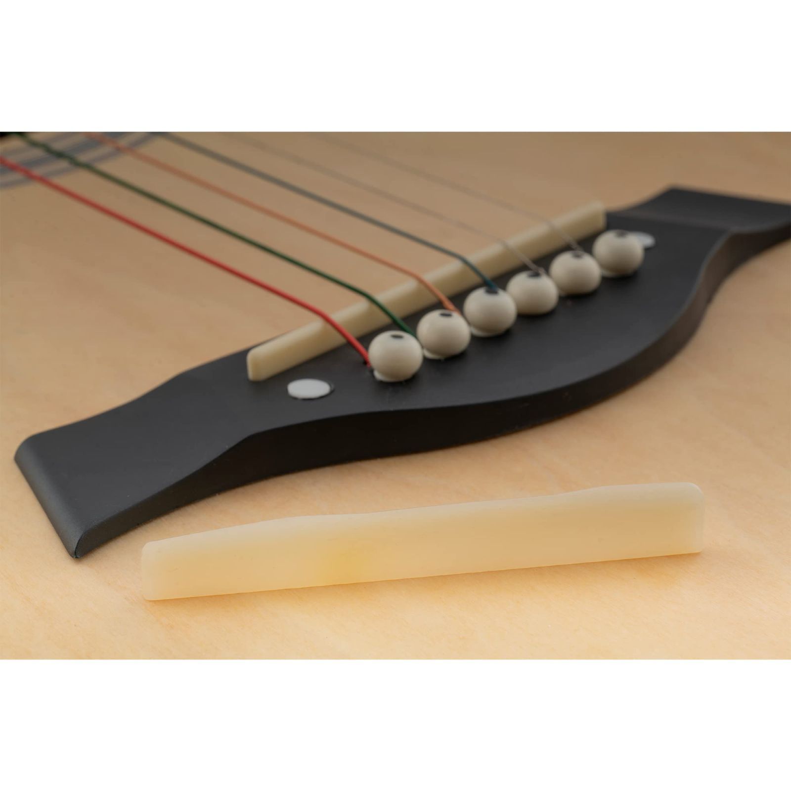6弦Martinアコースティックギター用 弦長補正タイプ 73.66mm無漂白牛骨サドル (2個セット） Pro Musiclily - メルカリ