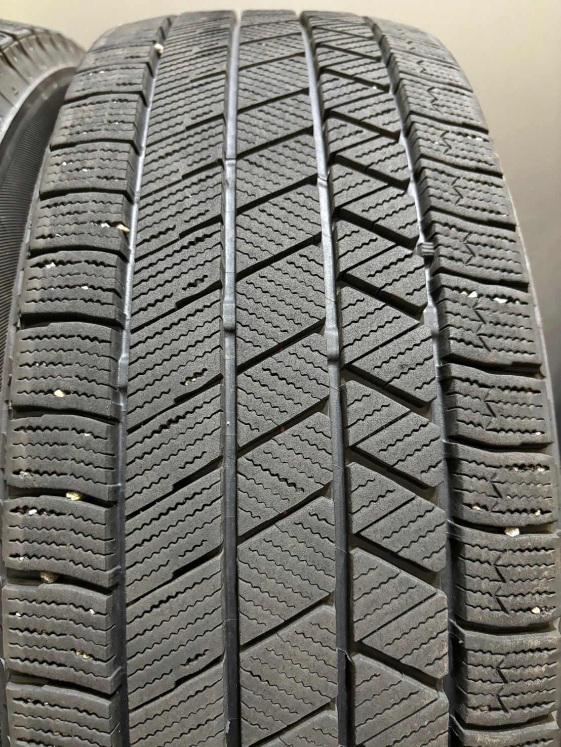 ★195/65R15 BRIDGESTONE/VRX3 21年製 ECO FORME 15インチ 6J +43 100 5H スタッドレス 4本 プリウス ウィッシュ (南3-G248)