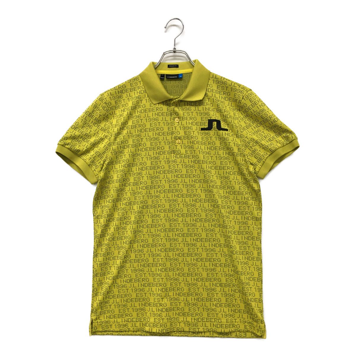 J.LINDEBERG メンズポロシャツ REGULAR FIT イエロー J.LINDEBERG メンズポロシャツ REGULAR FIT イエロー J.LINDEBERG