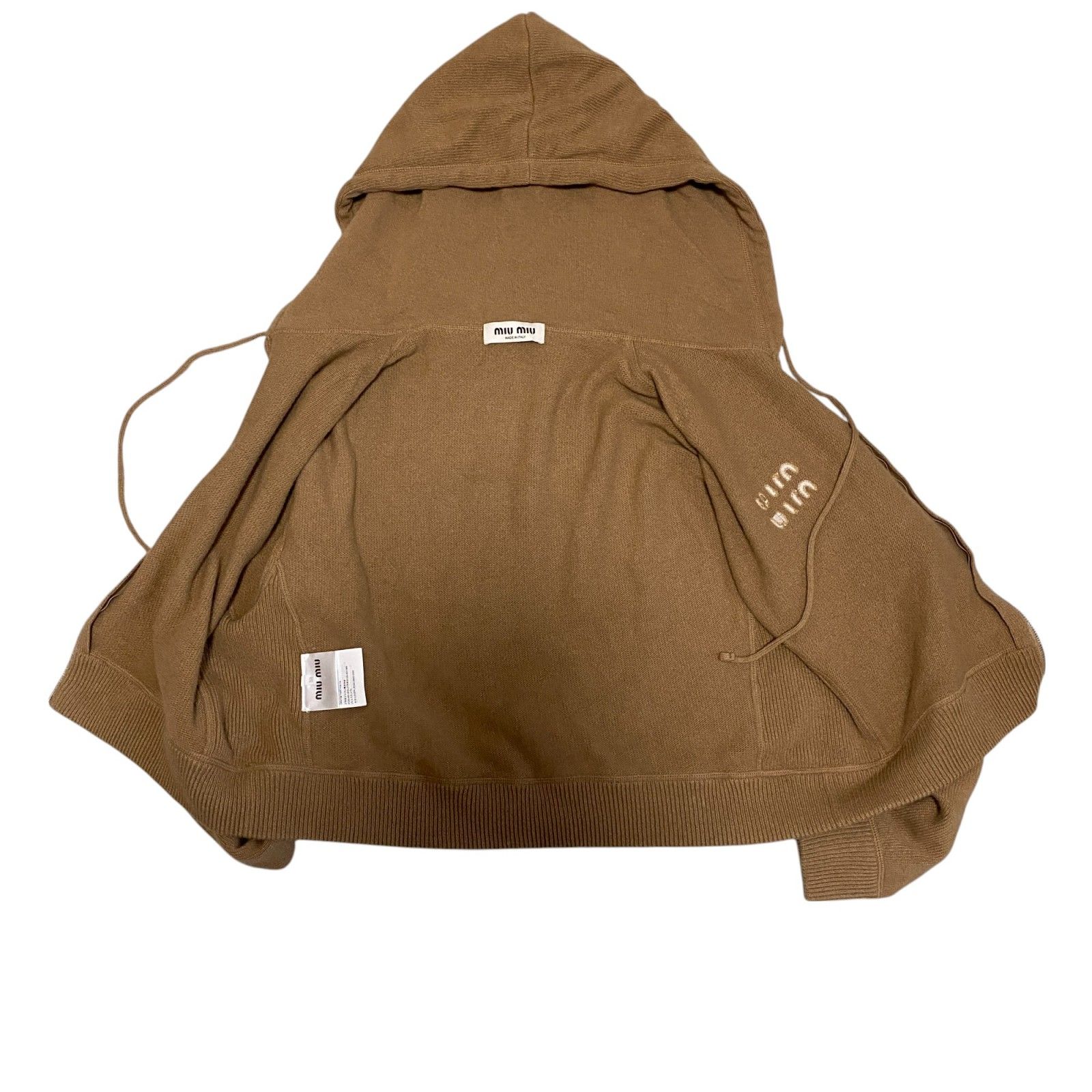 ミュウミュウ MIUMIU 現行モデル ウール セットアップ パーカー♯38