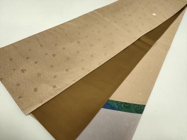 平和屋着物○人間国宝 南部芳松 突彫り 太鼓柄袋帯 切嵌 伊勢型紙 吉祥