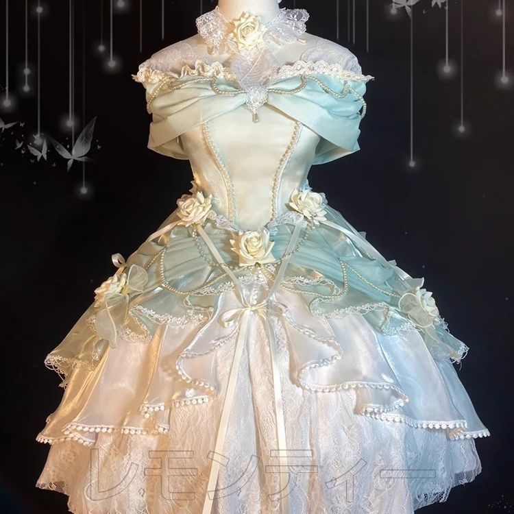 LT-95 豪華姫系 lolita 可愛 レトロ風 オリジナル 洋服 ロリータ 豪華姫系 lolita 可愛 レトロ風 オリジナル 洋服 ロリータ