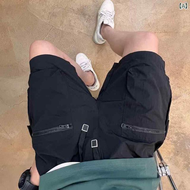 [3XL]メンズ  服  シンプル ファッション オシャレ 大人 かっこいい 大きいサイズ ストリート 紳士服 夏 カジュアル パンツ 速乾 ファッション ワークウェア ハーフ ビッグ ポケット