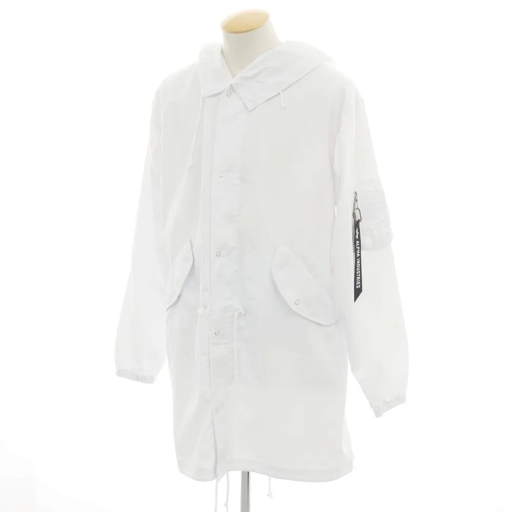 未使用・タグ付 CDG×アルファ モッズコート ホワイト S 未使用・タグ付 CDG×アルファ モッズコート ホワイト S