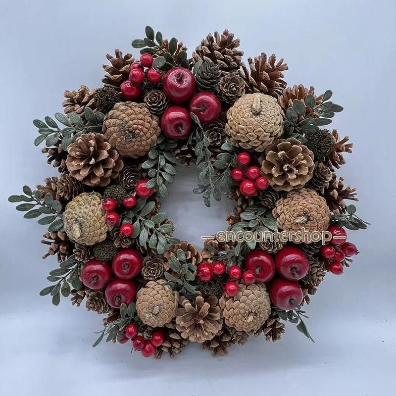125）フラワーリース クリスマスリース 玄関リース 125）フラワー