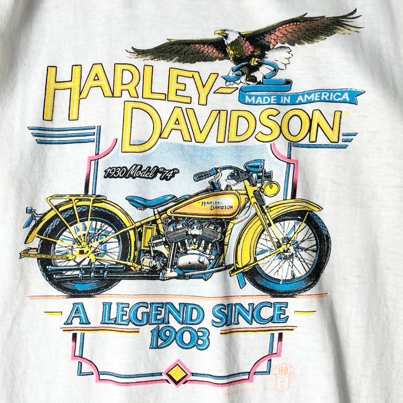 【USA製】両面　Harley-Davidson 90s イーグル HARLEY-DAVIDSON (ハーレーダビッドソン) 90s 3D EMBLEM