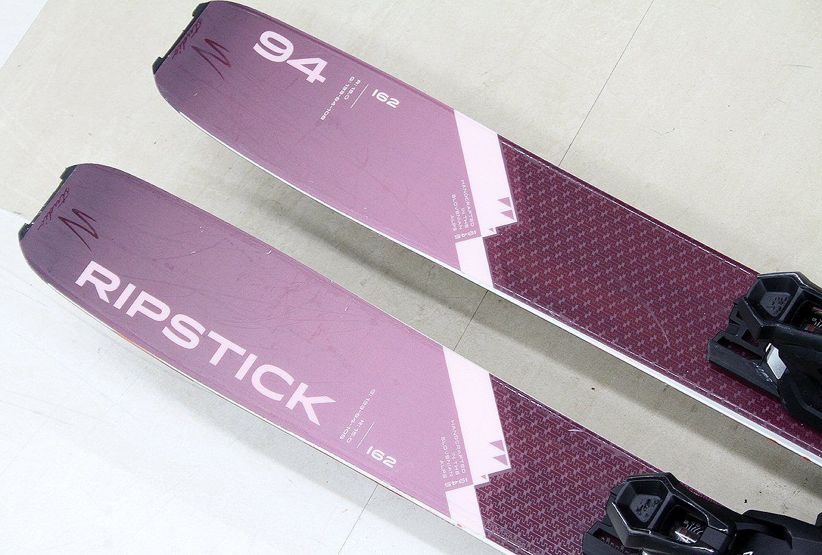 札幌市 清田区 エラン elan スキー板 RIPSTICK リップスティック94 162㎝ ビンディング付き ワインレッド エンジ系 旧モデル ELAN エラン 24-25 Ripstick Tour 104 リップスティック