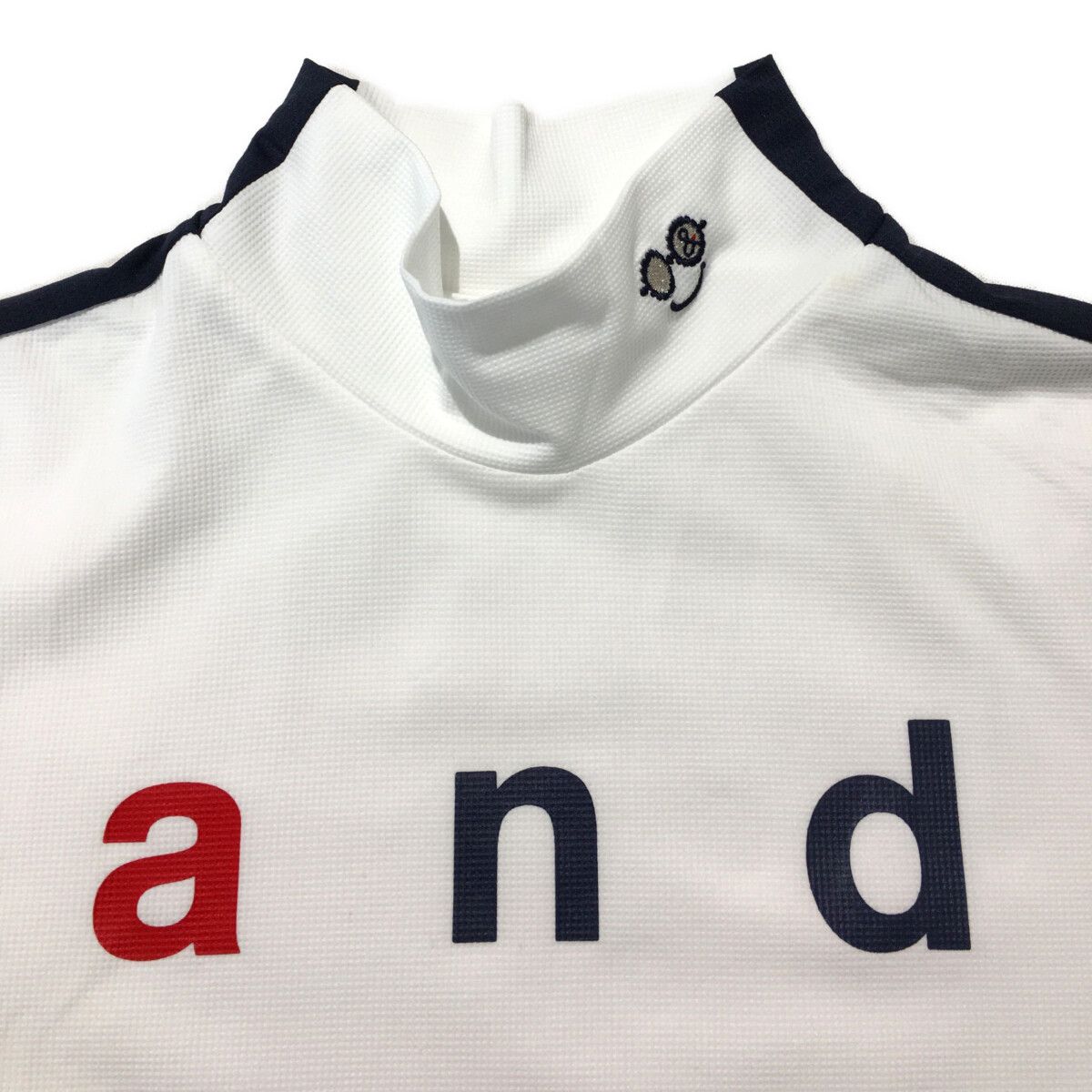 中古 メンズ アンパスィ and per se 半袖ポロシャツ M 白 ホワイト