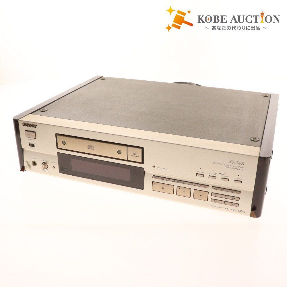 □ □【通電確認済/パーツ取り】 SONY CDP-X555ES COMPACT DISC PLAYER 
