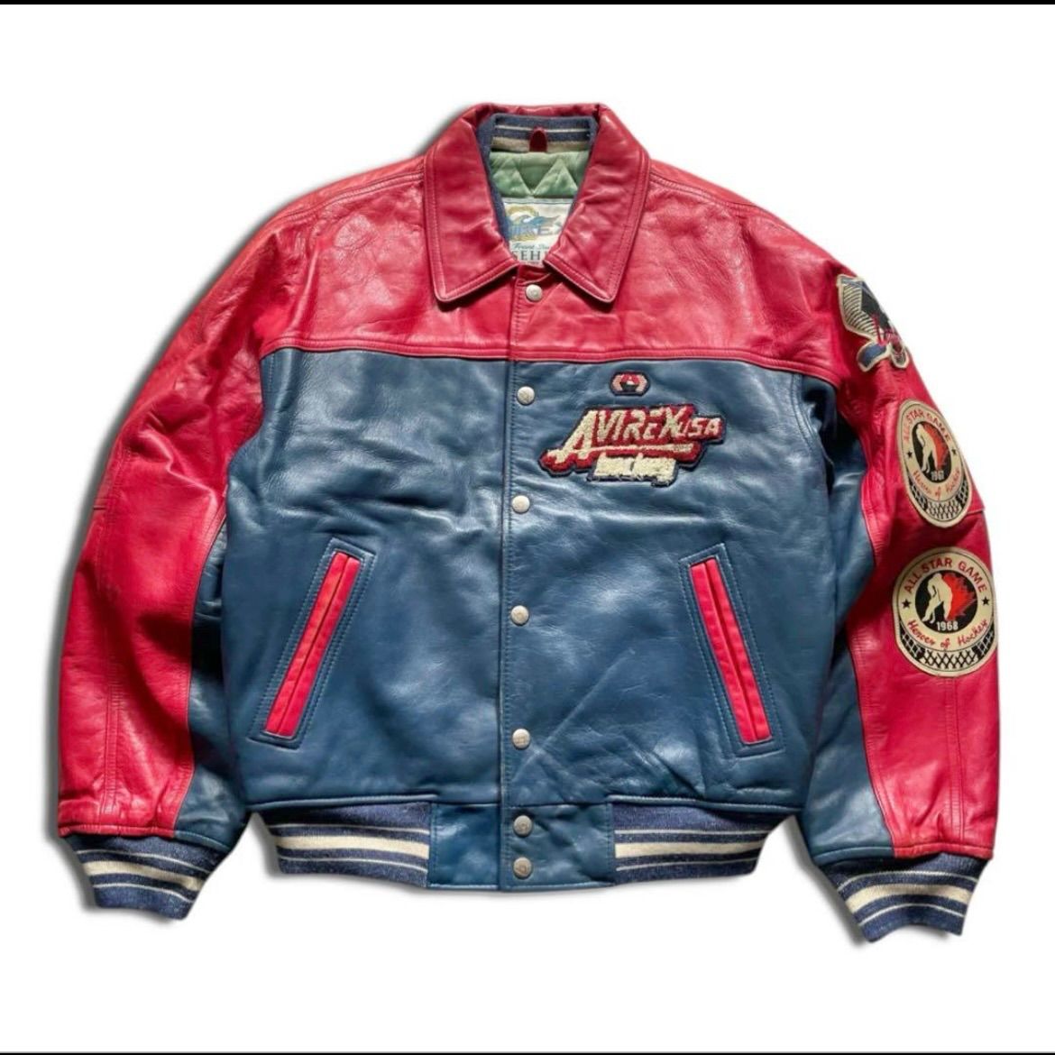 . 90s AVIREX バーシティ アヴィレックス レザージャケット