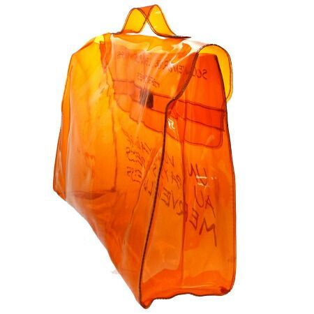 HERMES エルメス ビニールケリー トートバッグ オレンジ HERMES ビニールケリー オレンジ HERMES - エルメス HERMES ビニール