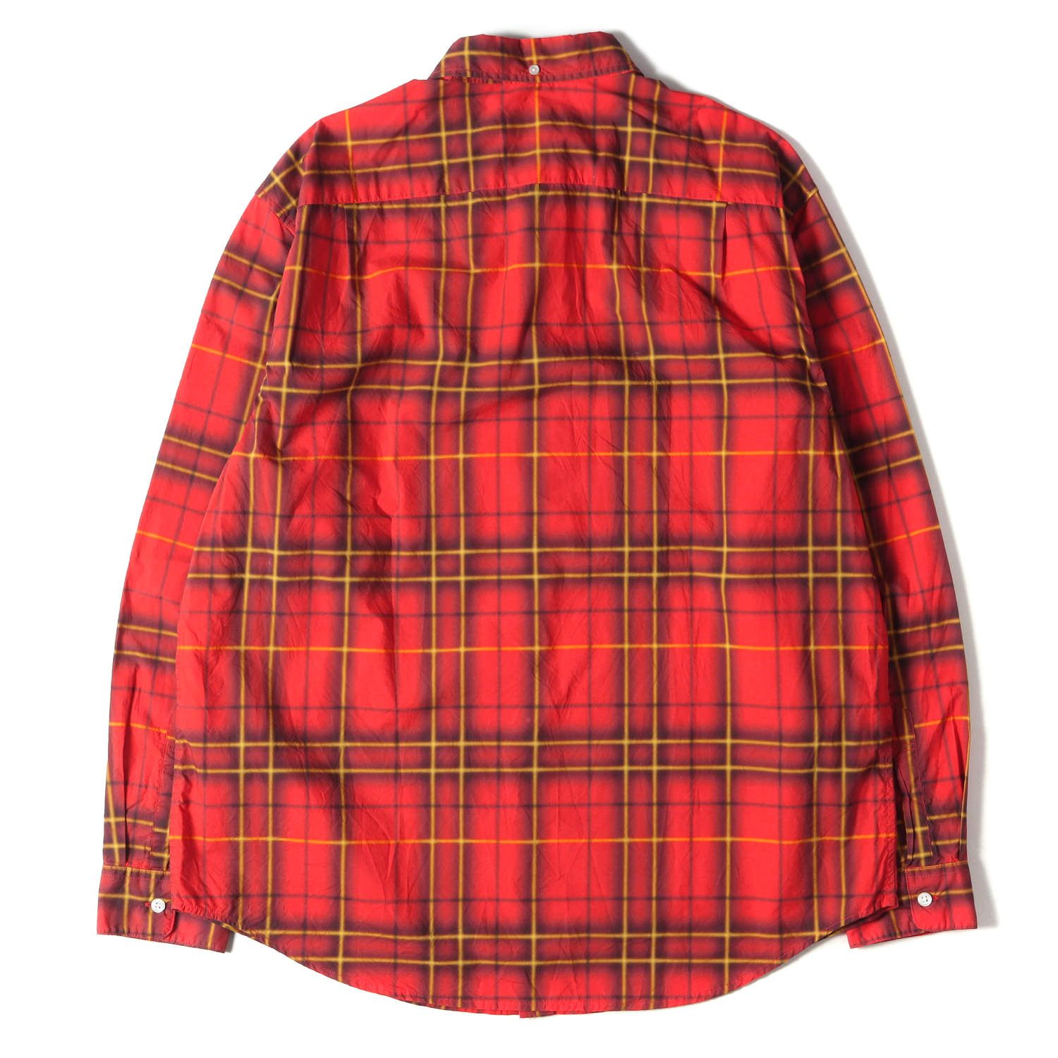 Supreme Spray Tartan Shirt Red L - メンズファッション