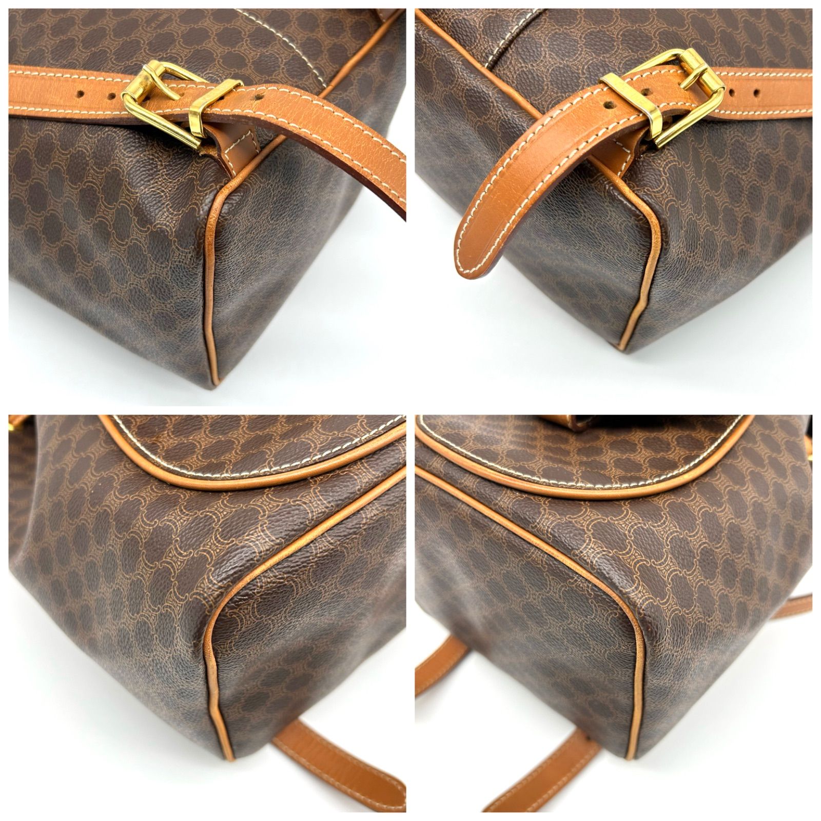 美品　セリーヌ マカダム柄 ミニリュック バックパック 楽天市場】【良品】 セリーヌ ミニリュック ミニバッグ 肩掛け ドロー