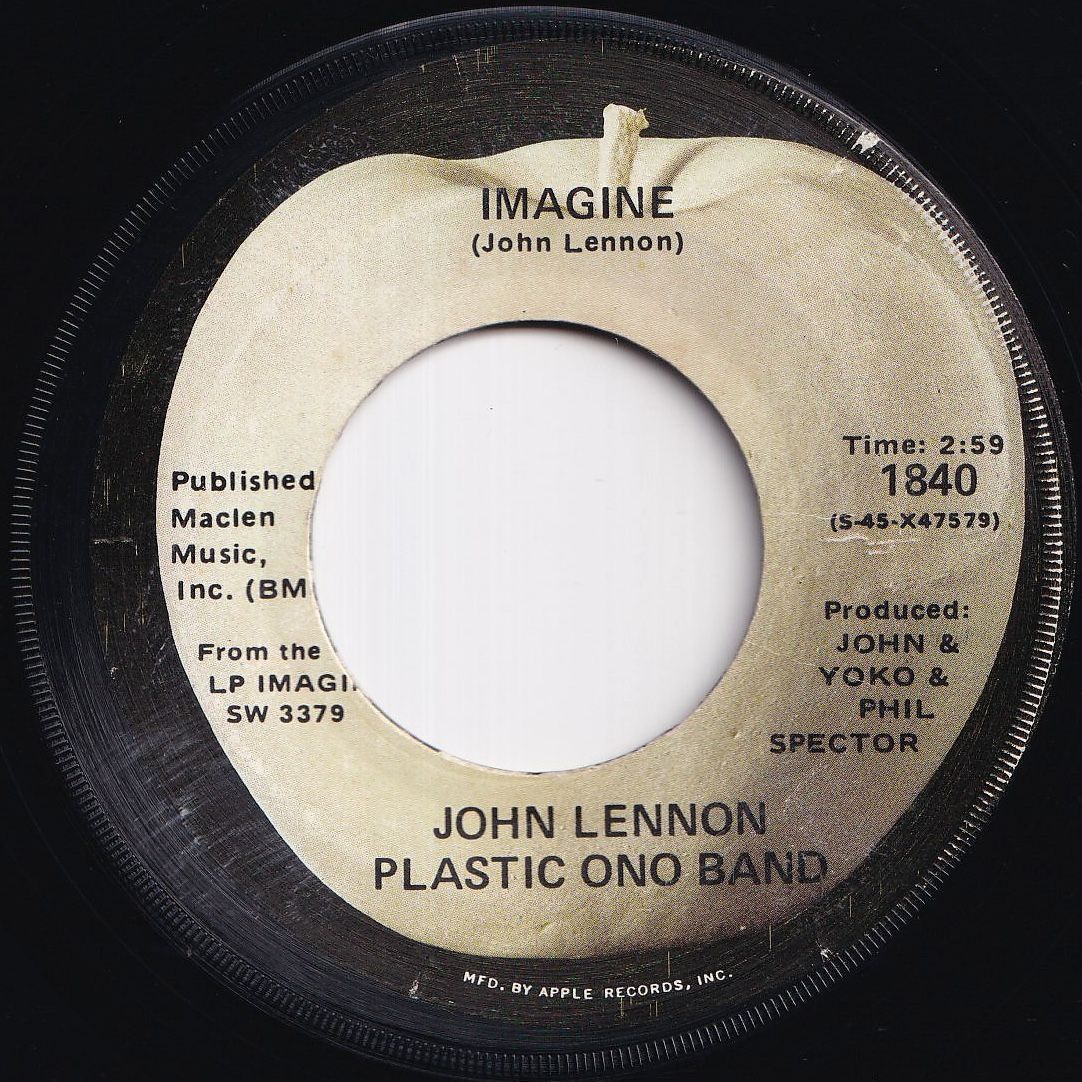 John Lennon Imagine / It's So Hard Apple US 1840 211061 ROCK