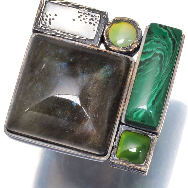 アガット K10 ダイヤモンド リング 13号 カルム 透かし レース 美品