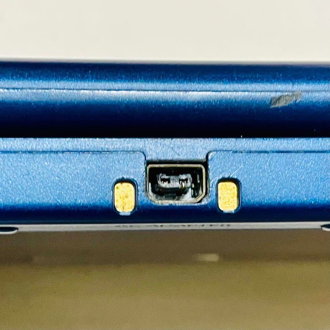 中古】new ニンテンドー3DSLL メタリックブルー 初期化動作確認 048