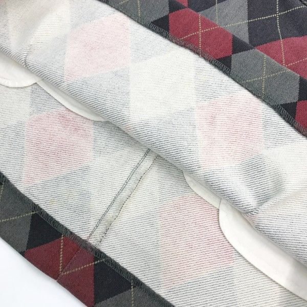 PEARLY GATES パーリーゲイツ フレアスカート アーガイル柄 グレー系 0