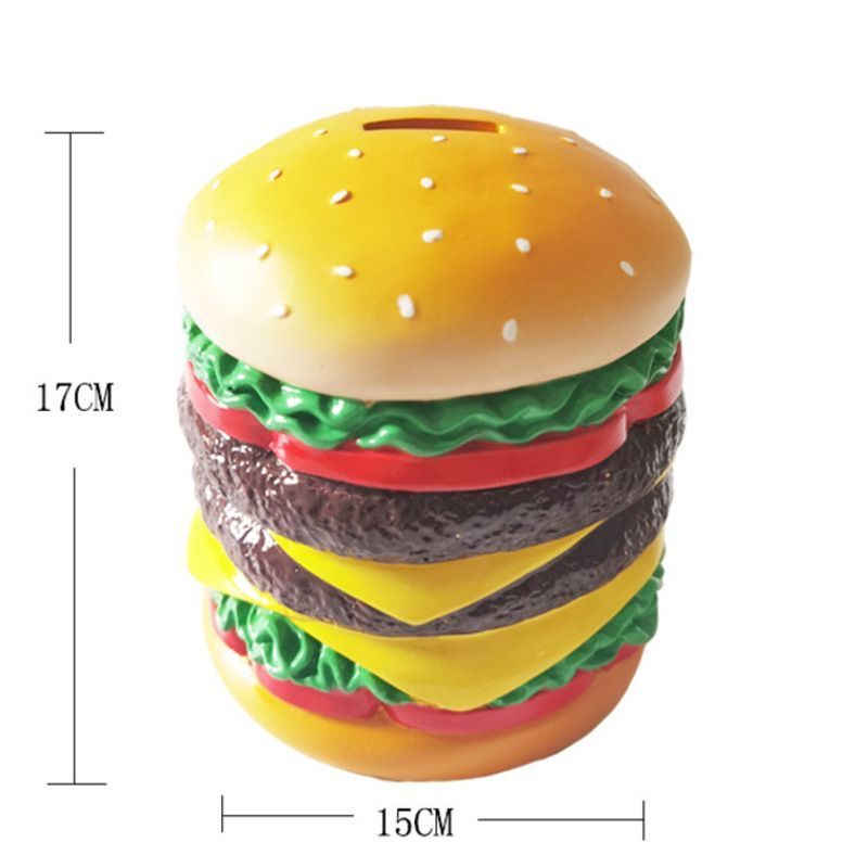 インテリア雑貨 おもしろ雑貨 オブジェ オーナメント おしゃれ お洒落 置物 貯金箱 コインバンク ハンバーガー アメリカン モダン プレゼント  ギフト リビングルーム オフィス 小物 可愛い かわいい 卓上 デスク テーブル 棚 アート - メルカリ