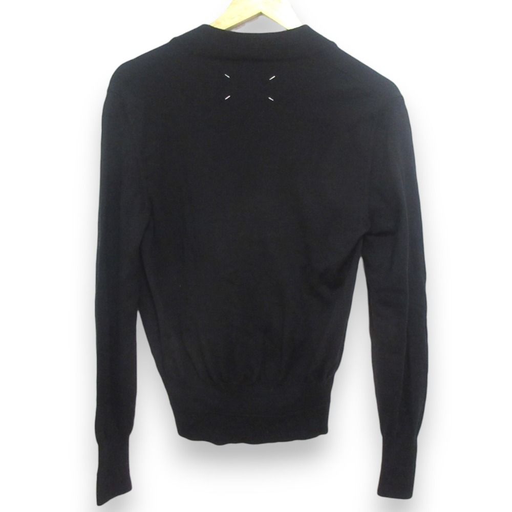 美品 Maison Margiela 10 メゾンマルジェラ ウール100％ Vネック 