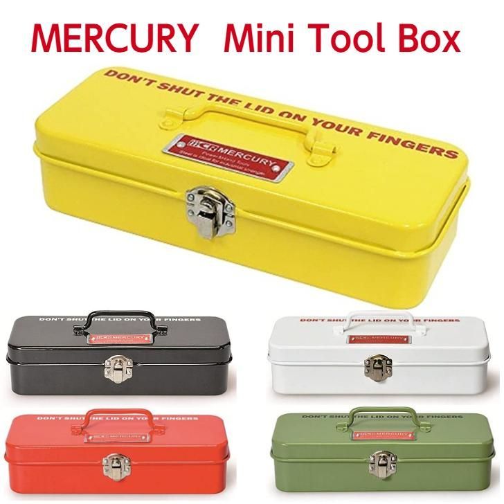 レッド】MERCURY マーキュリー ミニツールボックス 工具箱 筆箱 物入れ ペンケース 多用途に使える - メルカリ