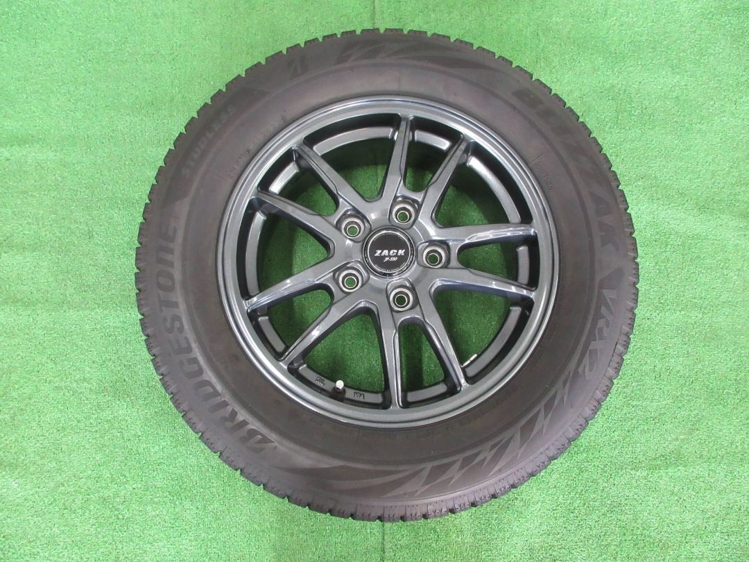 【送料無料期間限定】 15インチ スタッドレスセット 195 65R15 VRX2 6-15 5H114.3 53 ザックJP-520 S11 大和店