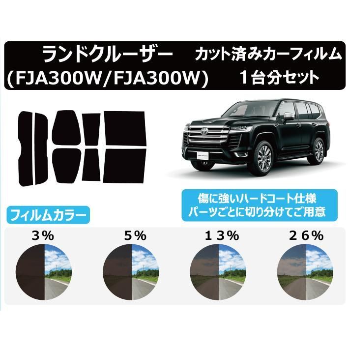 カーフィルム カット済み 車種別 スモーク ランドクルーザー