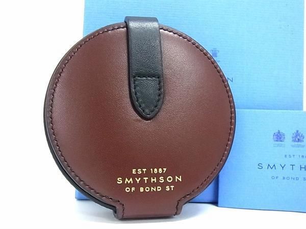 新品同様 SMYTHSON スマイソン レザー コインケース コインパース 小銭入れ レディース メンズ ブラウン系 BF8112