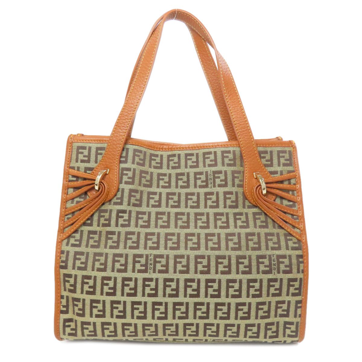 中古FENDI フェンディ ズッカ柄 ハンドバッグ トート フェンディ