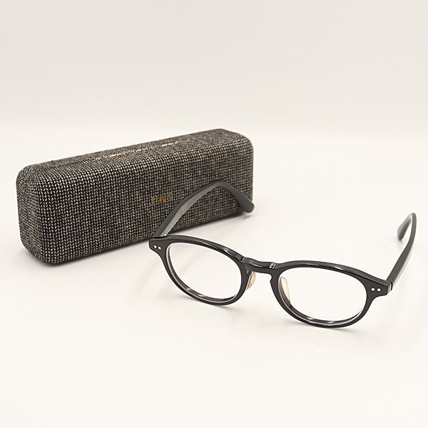 ケース付 良品 ジンズ メガネ 度入り MCF-16A-187N 94 48.4ロ20.6