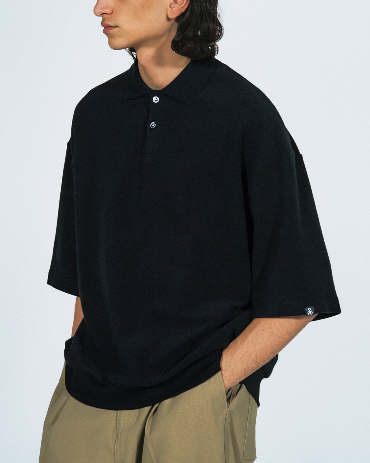 SOPHNET. ALBINI ORGANIC PILE BAGGY POLO ポロシャツ SOPH