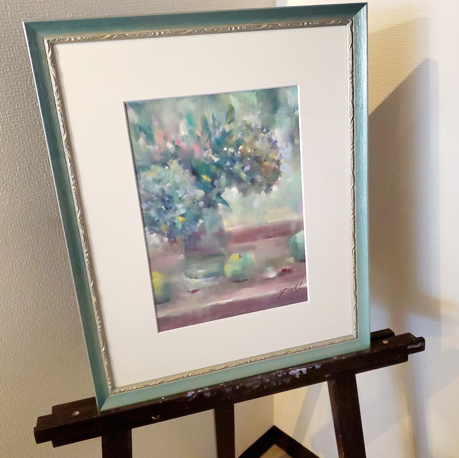 絵画 「Ripeness ~ 円熟」 F4 額付 水彩/パステル 神之浦由美 絵画 「Ripeness ~ 円熟」 F4 額付 水彩/パステル 神之浦由美