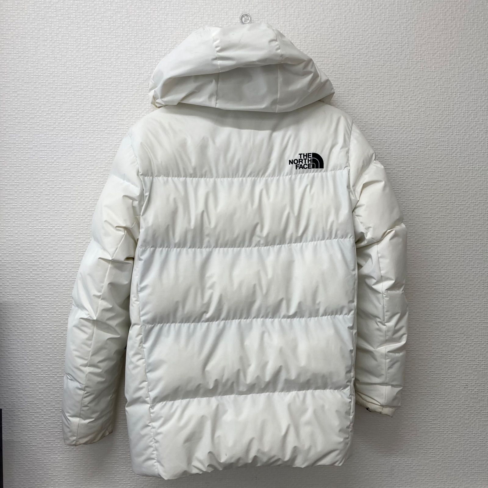 The North Face フード付きダウンジャケット ホワイトレーベル